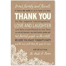 Shein Wedding Thank You Place Cards