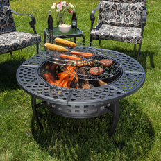 Fire Pits & Fire Baskets Pure Garden Pure Garden 37" Wood Burning Round Fire Pit Lid