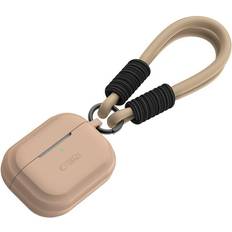 Transparent Tillbehör för hörlurar Tech-Protect Airpods Skal Rope Cafe Latte