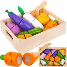 Spielsets Kruzzel Wooden Fruits and Vegetables Cutting Set Z23543