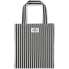 Dame - Svarte Stoffvesker Mads Nørgaard Sacky Atoma Bag - Black/White Alyssum