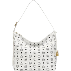 MCM Aren Hobo In Visetos Large - White