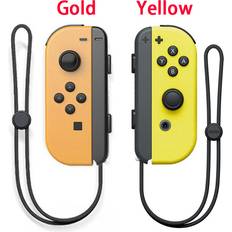 Game Controllers Maxpower orange 1 Pair Wireless Gamepad Sensor Joypad Have 6-Axis Gyroscope For Nintendo Switch Joy Con Controller Console White L&R Shell Green