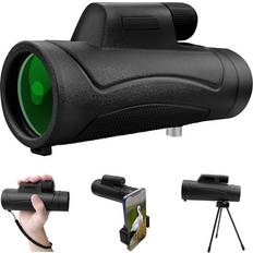 Chronus 10X42 High-Definition Monocular Telescope, Monocular Can Be Used With Mobile For Bird Watching, Hiking, Concert and Ball Games,（black）