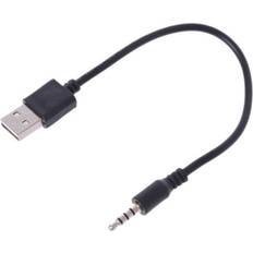 Cables ChaoChuang USB Male to 3.5mm Stereo Headphone Jack Plug Cable For MP3 MP4 Black