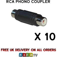 SAC Electronics RCA Phono Coupler Joiner Connector Adaptor