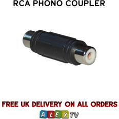 SAC Electronics Single RCA Phono Coupler Joiner Connector