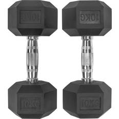 Dumbbells Set of 2, Hex Dumbbells Pair, Rubber Hex Dumbbell, Household Rubberized Dumbells Set 210kg