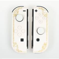 Gold Gamepads Maxpower golden 1 Pair Wireless Gamepad Sensor Joypad Have 6-Axis Gyroscope For Nintendo Switch Joy Con Controller Console White L&R Shell Green