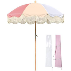 Pink Parasols & Accessories LAGarden 6Ft Fringe Patio Umbrella Carry