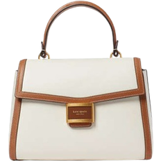 Kate Spade Katy Colorblocked Medium Top Handle Bag - Halo White Multi