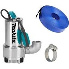 Makita PF1110 250L Submersible Electric Dirty Water Drainage Pump 1100w 10m Hose