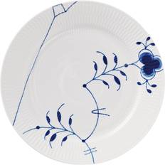 Blå mega riflet 27 cm Royal Copenhagen Blue Fluted Mega Lautanen 27 cm 9 pcs