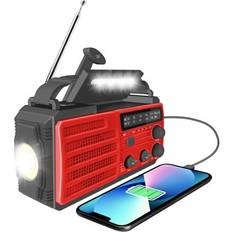 Radios Kaito V3 AM/FM Solar Hand Crank 4000mAh-Power Bank