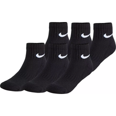 Nike Black Underwear Nike Little Kid's Dri-FIT Performance Basics Ankle Socks 6-pack - Black (RN0018-023)