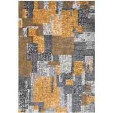 Williston Forge Resendez Luxury Deluxe Hygge Shaggy Blue, Grey, Orange 120x170cm