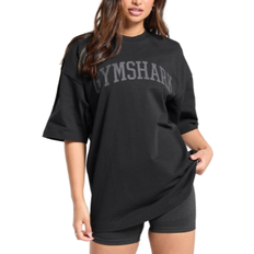 Gymshark GFX Collegiate Oversized T-shirt - Black