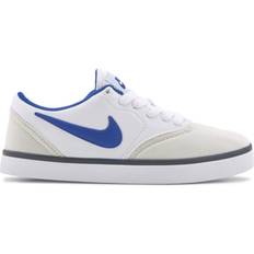 Nike SB Check Canvas GS - White/Summit White/Black/Deep Royal Blue