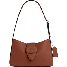 Red Handbags Coach Outlet Eliza Shoulder Bag With Leather Covered Closure - Sv/Redwood