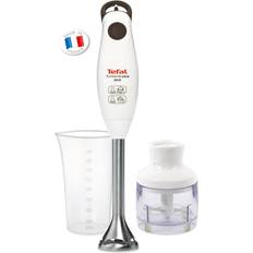 Tefal HB1021 Turbomix Plus Hand Blender 800ml Beaker & Mini Chopper 2 Stainless Steel Bladed 350W White
