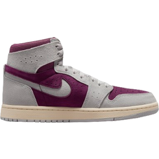 Red - Women Basketball Shoes NIKE Air Jordan 1 Zoom CMFT 2 W - Bordeaux/Light Bordeaux/Muslin/Neutral Grey