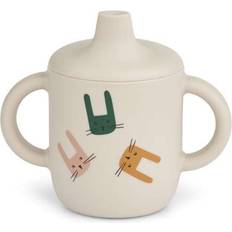 Liewood Tasses Liewood Neil Silicone Tasse à bec, Bunny, sable Beige