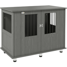 Pawhut Dog Crate Table with Magnetic Door 95x55x75cm