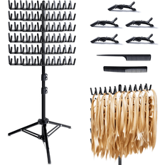 Black Hair Styler Accessories Shein Braiding Hair Rack Metal Hair Extension Holder Hanger Braiding Rack Braiding