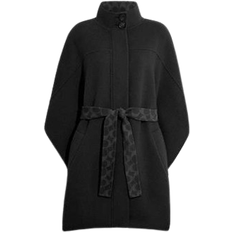 Polyamide - Women Capes & Ponchos Coach Double Face Wool Cape - Black