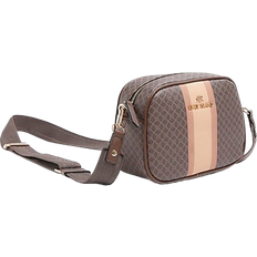 River Island Monogram Cross Body Camera Bag - Brown