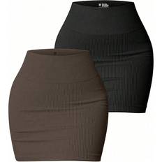 Shein Skirts Shein Solid Color High Waist Seamless Athletic Skirt