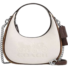 White Bags Coach Carmen Mini Crossbody In Signature Colorblock - Signature Canvas/Silver/Chalk Multi