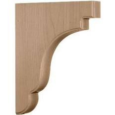 Corbels & Brackets Ekena Millwork Millwork 1 3/4 W 11 H Bedford Wood Bracket Maple