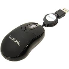 Optical Mini USB Mouse with Retractable Cable