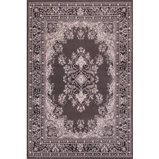 runrug Traditional Poly Lancashire Grey 120x120cm