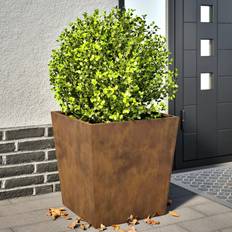 Blomlådor Odlingslådor vidaXL Planteringskärl För Trädgård 2 St Väderbeständigt Stål