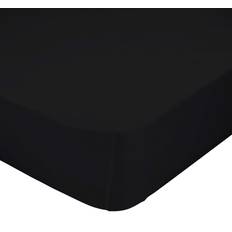 199.9 cm Lagner HappyFriday Fitted HappyFriday BASIC Bed Sheet Black (199.9x)