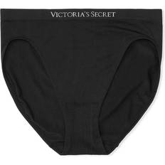 Polyamide - Women Panties Victoria's Secret Women's Seamless High-Leg Brief Panty - Smooth Black