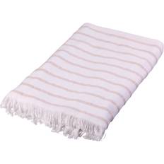 Ilse Jacobsen Bath Collection Hamamhandduk 80x180 cm Sand Beige Stripes Handduk Beige