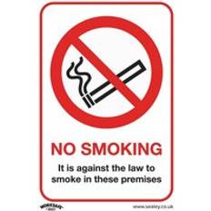 Worksafe SS12V1 Safety Sign No Smoking On Premises