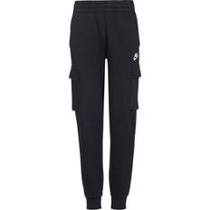 Boys Pants Children's Clothing on sale NIKE Big Kid's Sportswear Club Fleece Cargo Pants - Black/Black/White (FD3012-010)