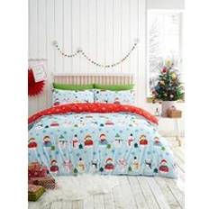 Textiles Fusion Christmas Snowman Easy Care Duvet Cover