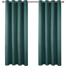 The Mill Shop Athos Blackout Eyelet Washable Curtains 122x137cm