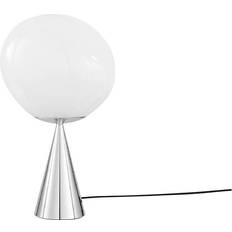 Tom Dixon Melt Cone Fat Opal/Silver/White Lampada da tavolo 46.5cm