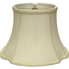 Brass Shades Cloth & Wire Slant Inverted Off-white Shade 13"