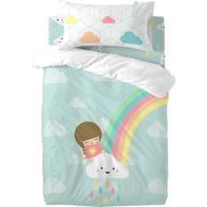 Baby crib Barnrum HappyFriday Happynois Rainbow Baby Crib Duvet Cover Set 100x120cm