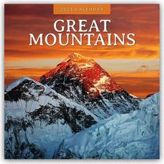 Røde Kalendere Great Mountains 2025 Square Wall Calendar