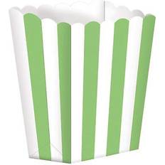 Party Decorations Amscan Amscan Scalloped Striped Popcorn Holder Pack of 8