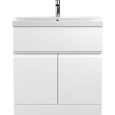 Urban 800mm Free-standing Single Unit Satin White