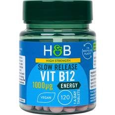 Holland & Barrett High Strength Slow Release Vitamin B ug Tablets Energy Support Immune Support